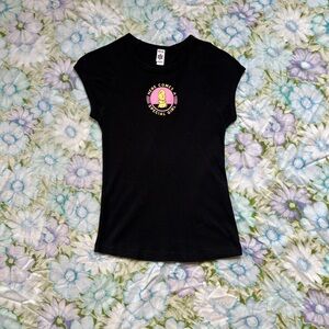 - “here comes a special girl” american apparel dog baby tee - y2k / 2000s -